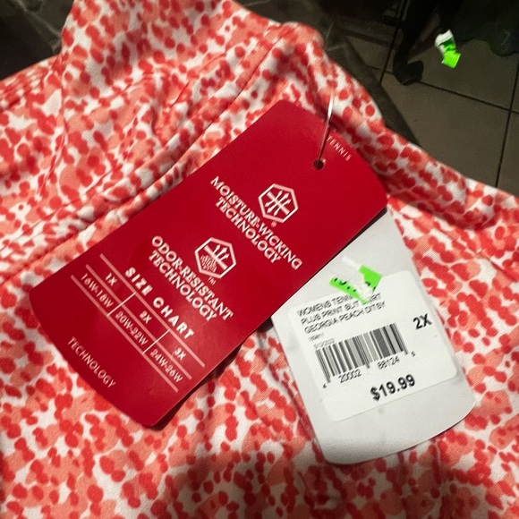 BCG, skort, skirt with shorts underneath, peach orange color, - Picture 3 of 7